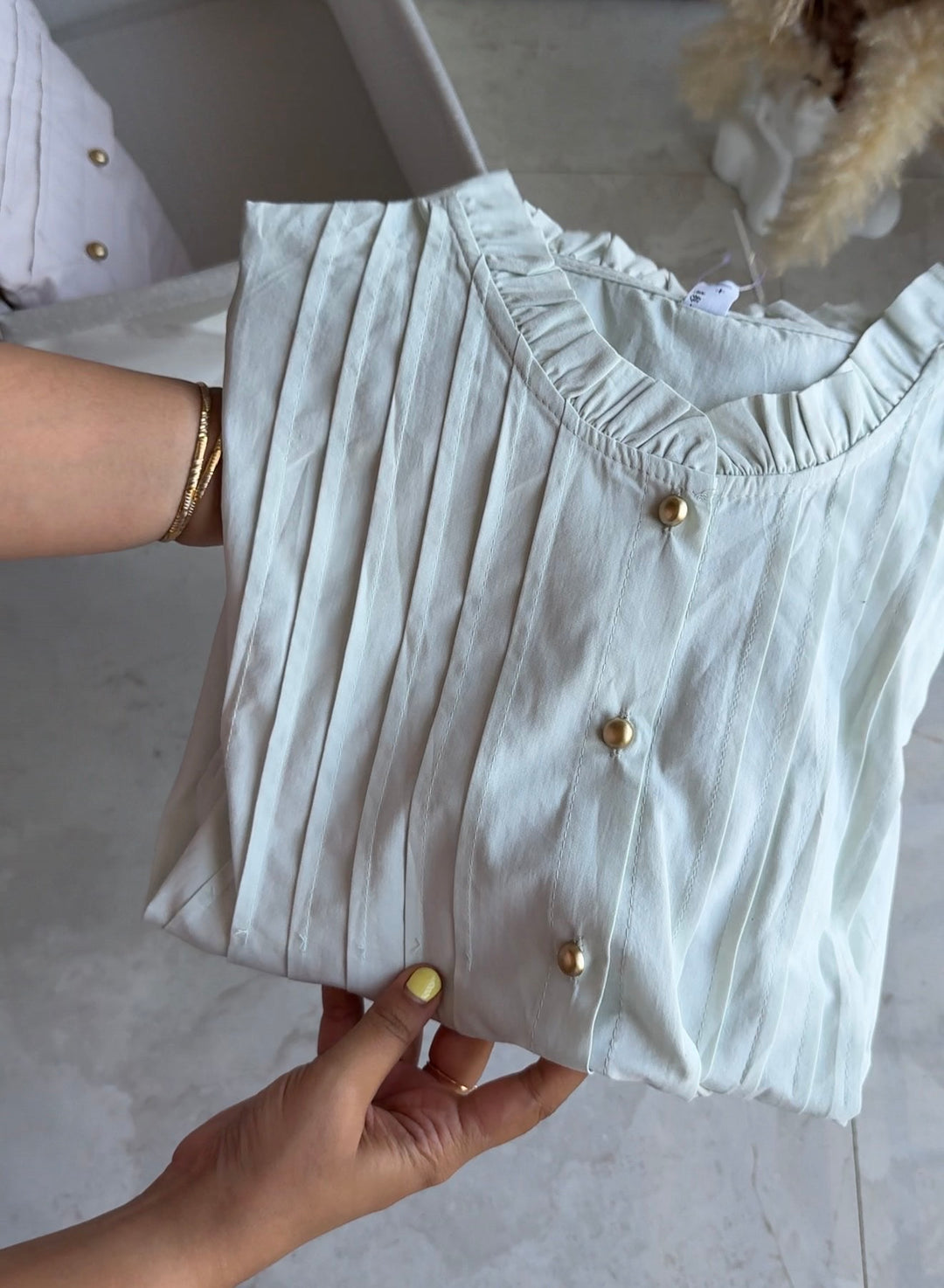 Ozark high neck cotton top
