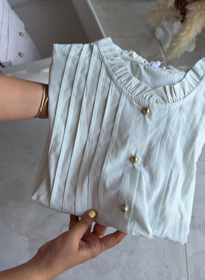 Ozark high neck cotton top