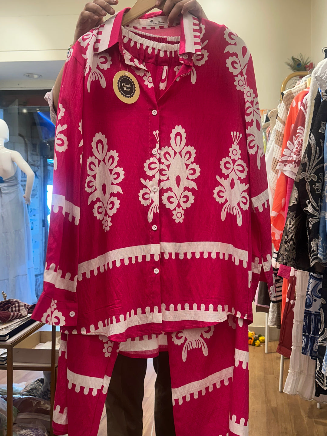 Monica full sleeves coord set