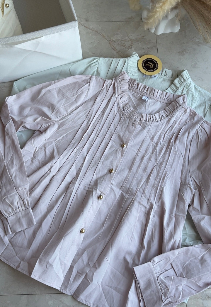 Ozark high neck cotton top