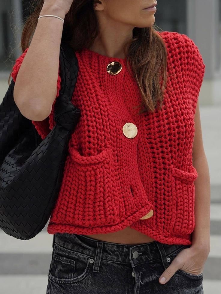 Pepperoni cardigan pullover
