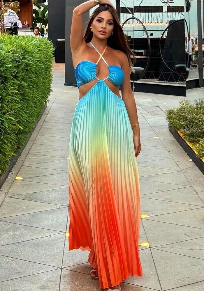 Lorenzo gradient maxi dress