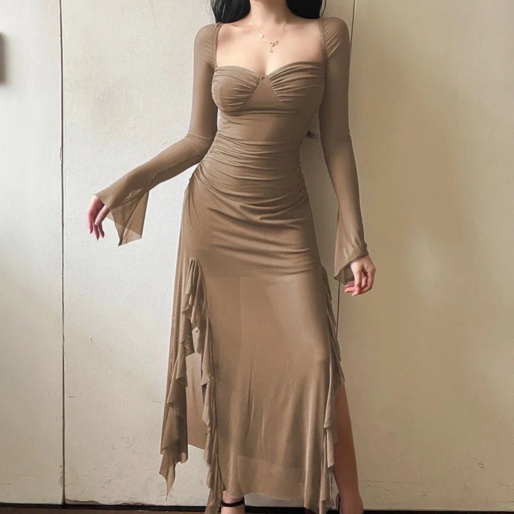 Santorini full sleeves dress
