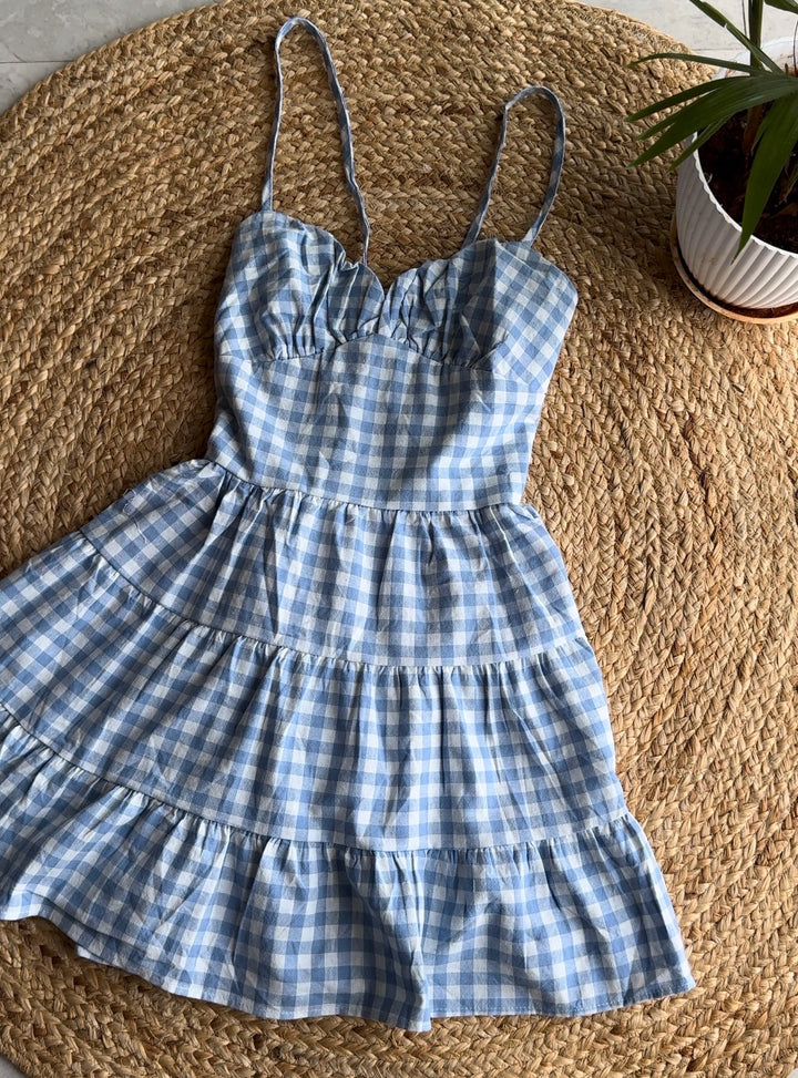 Positano Chequered Dress