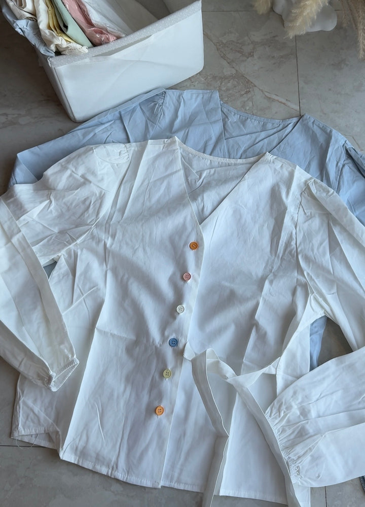 Tacos bow tie blouse
