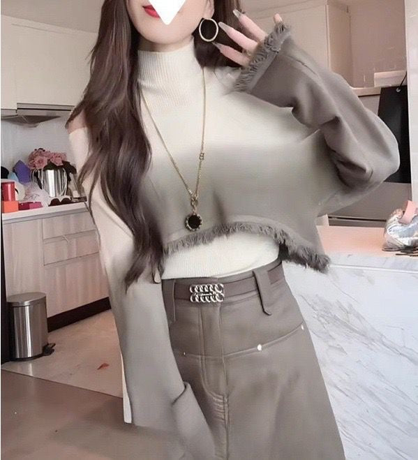 Fall knit two piece top