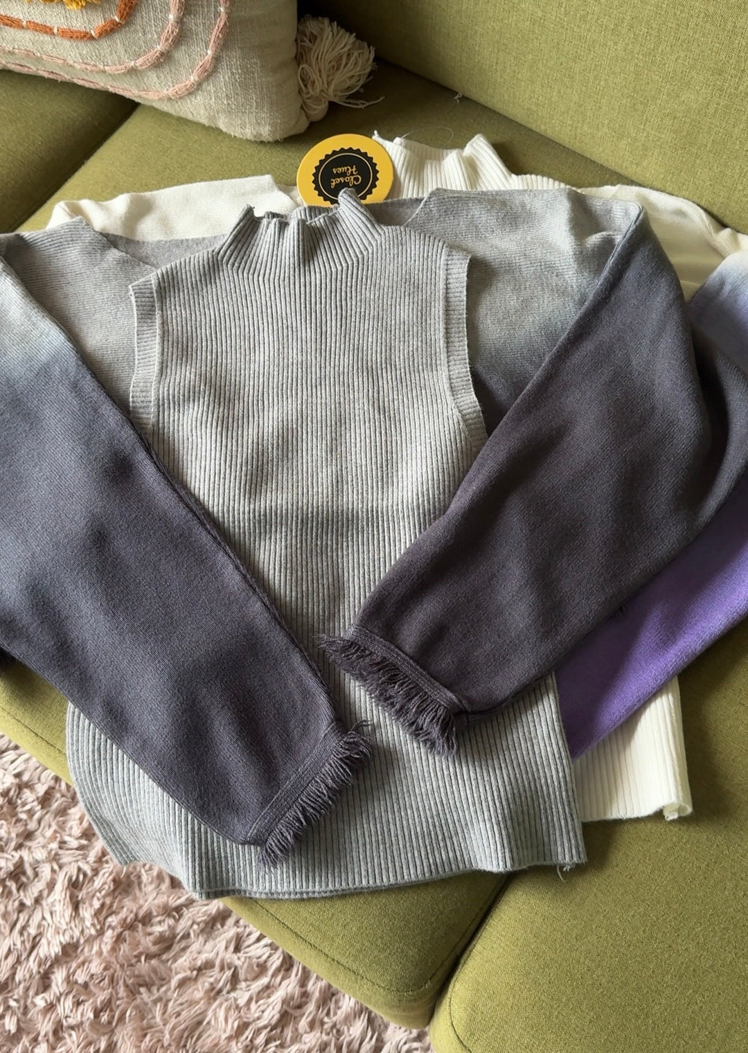 Fall knit two piece top