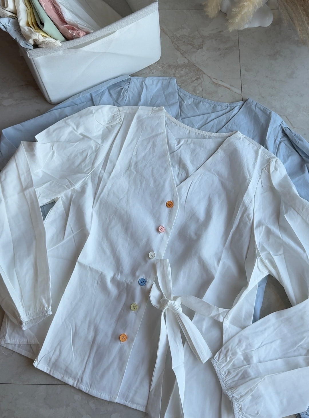 Tacos bow tie blouse