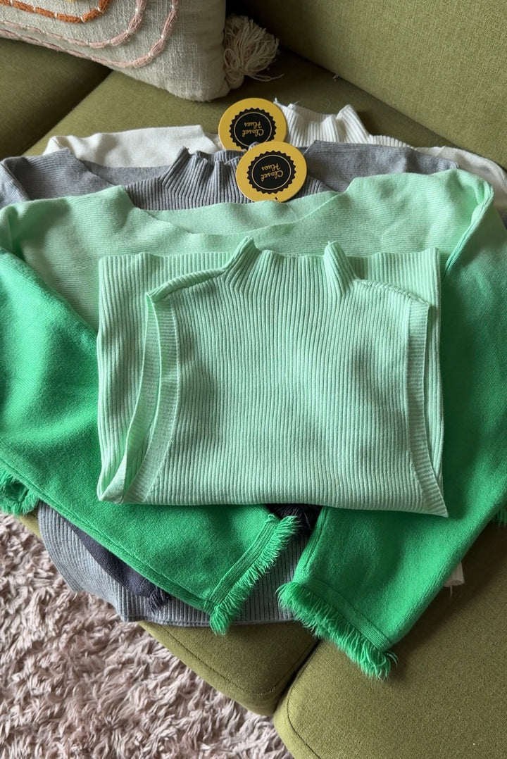 Fall knit two piece top