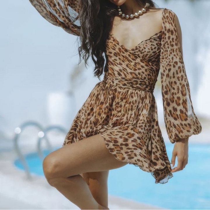 Spade zig zag back short dress