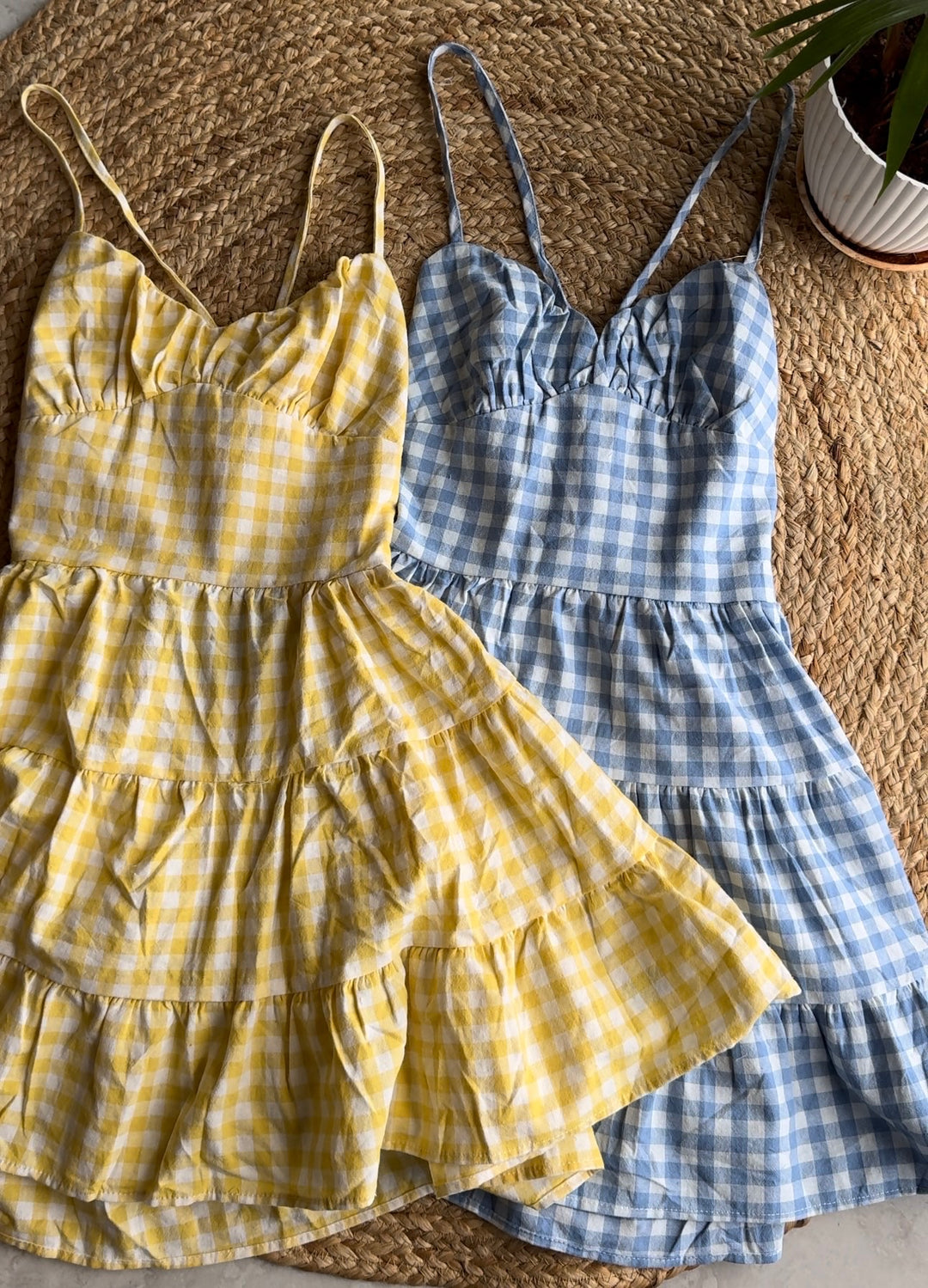Positano Chequered Dress