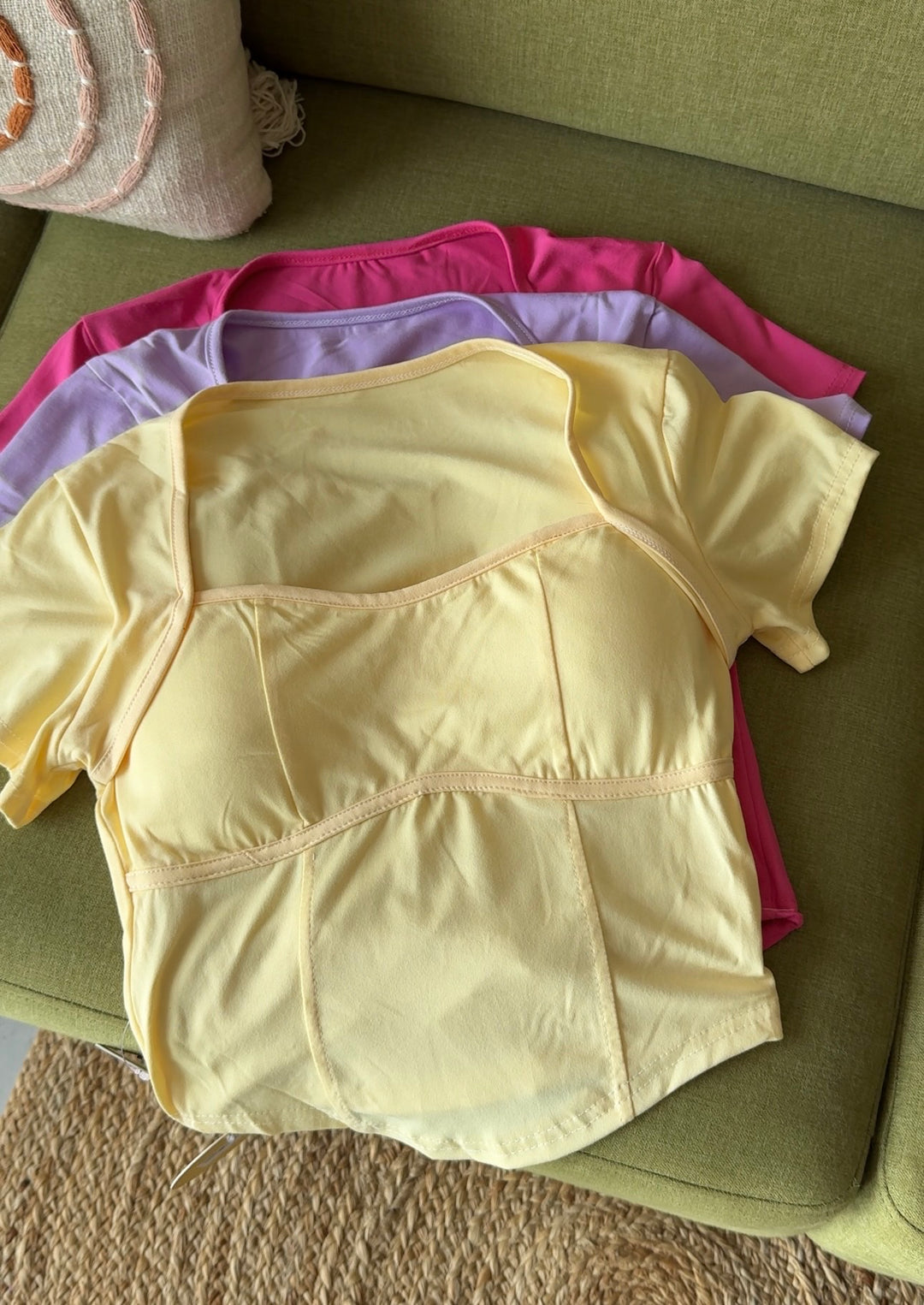 Jess padded crop top