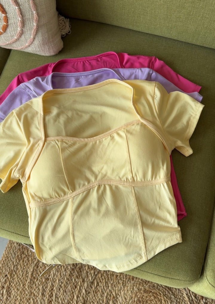 Jess padded crop top