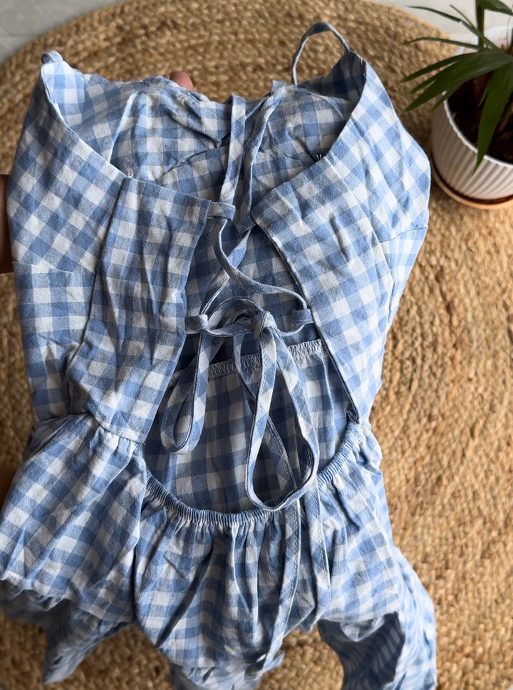 Positano Chequered Dress