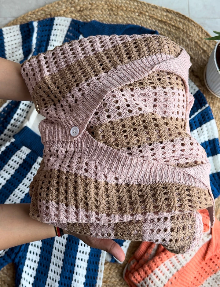 Mable crochet two piece pants coord set
