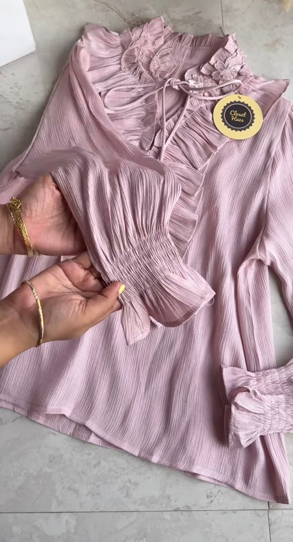 Sheena full sleeves ruffle top