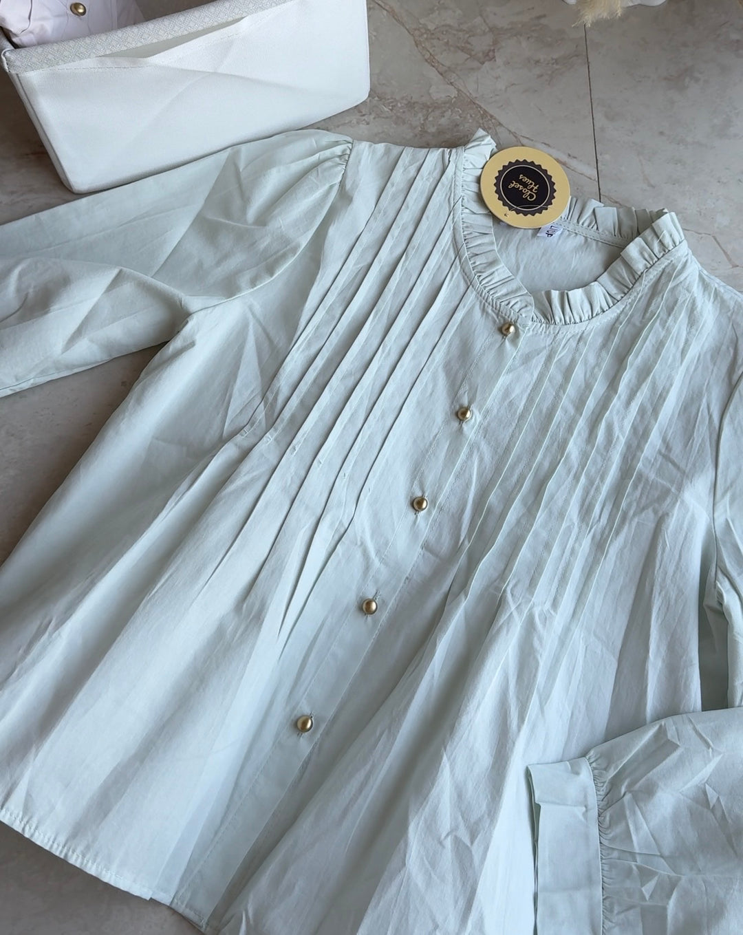 Ozark high neck cotton top