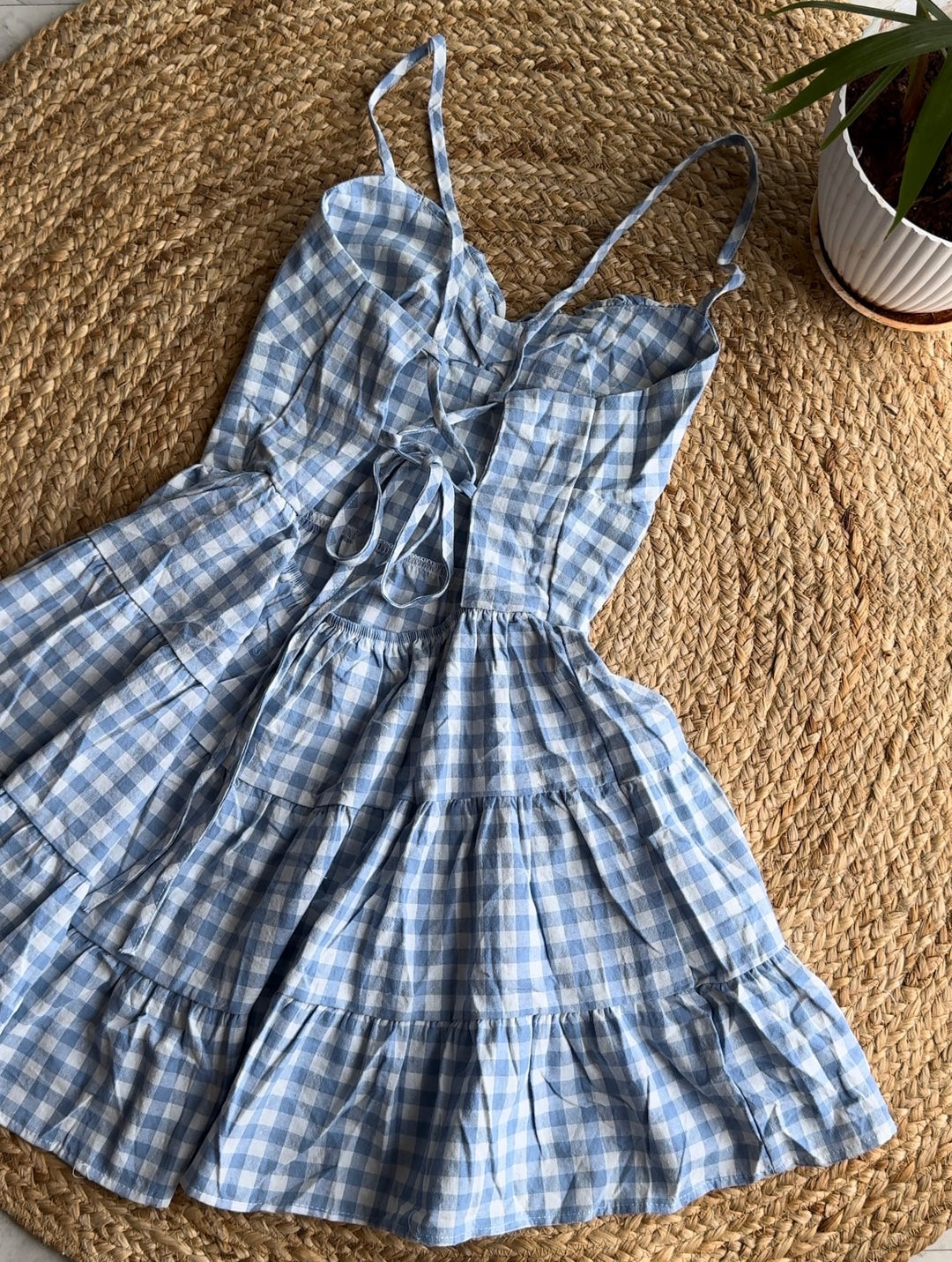 Positano Chequered Dress