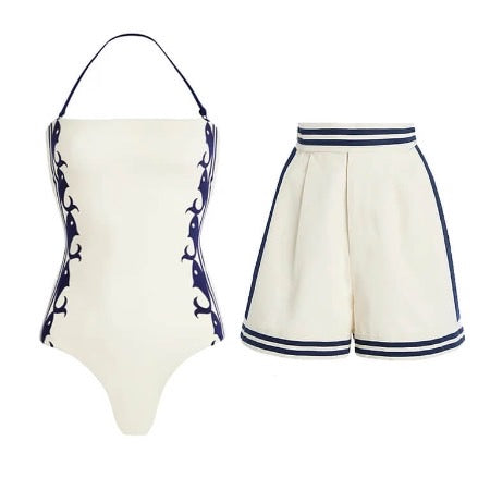 Dolphin monokini with shorts