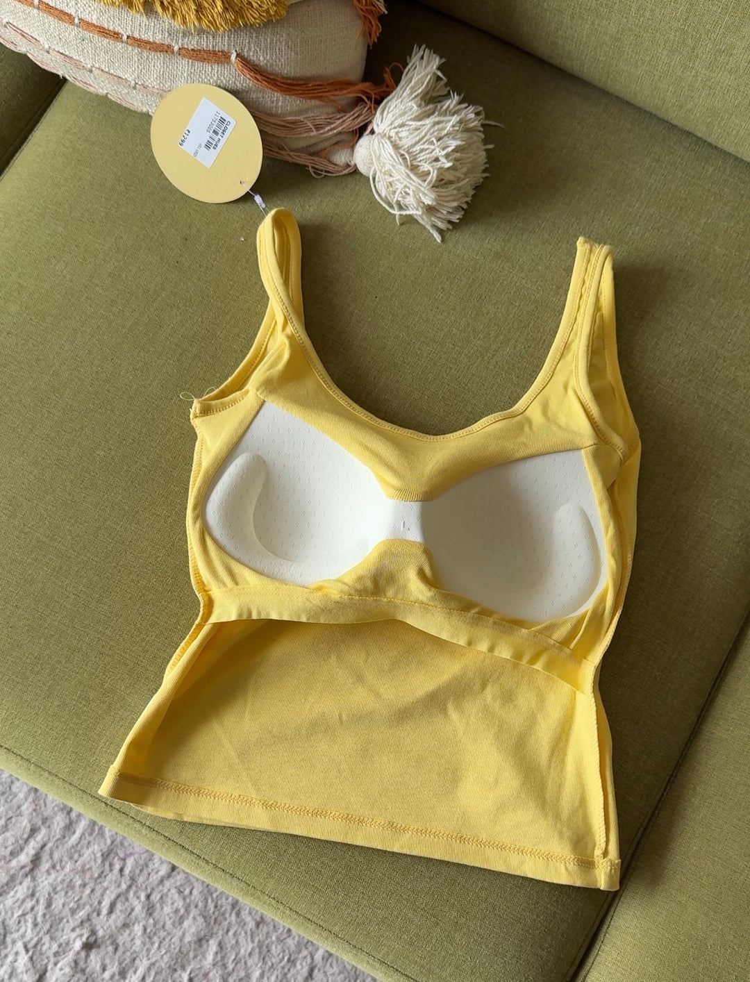 Matcha built in bra tops