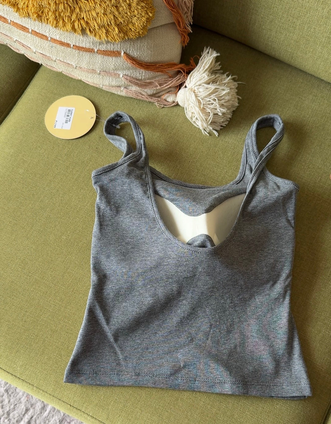 Matcha built in bra tops