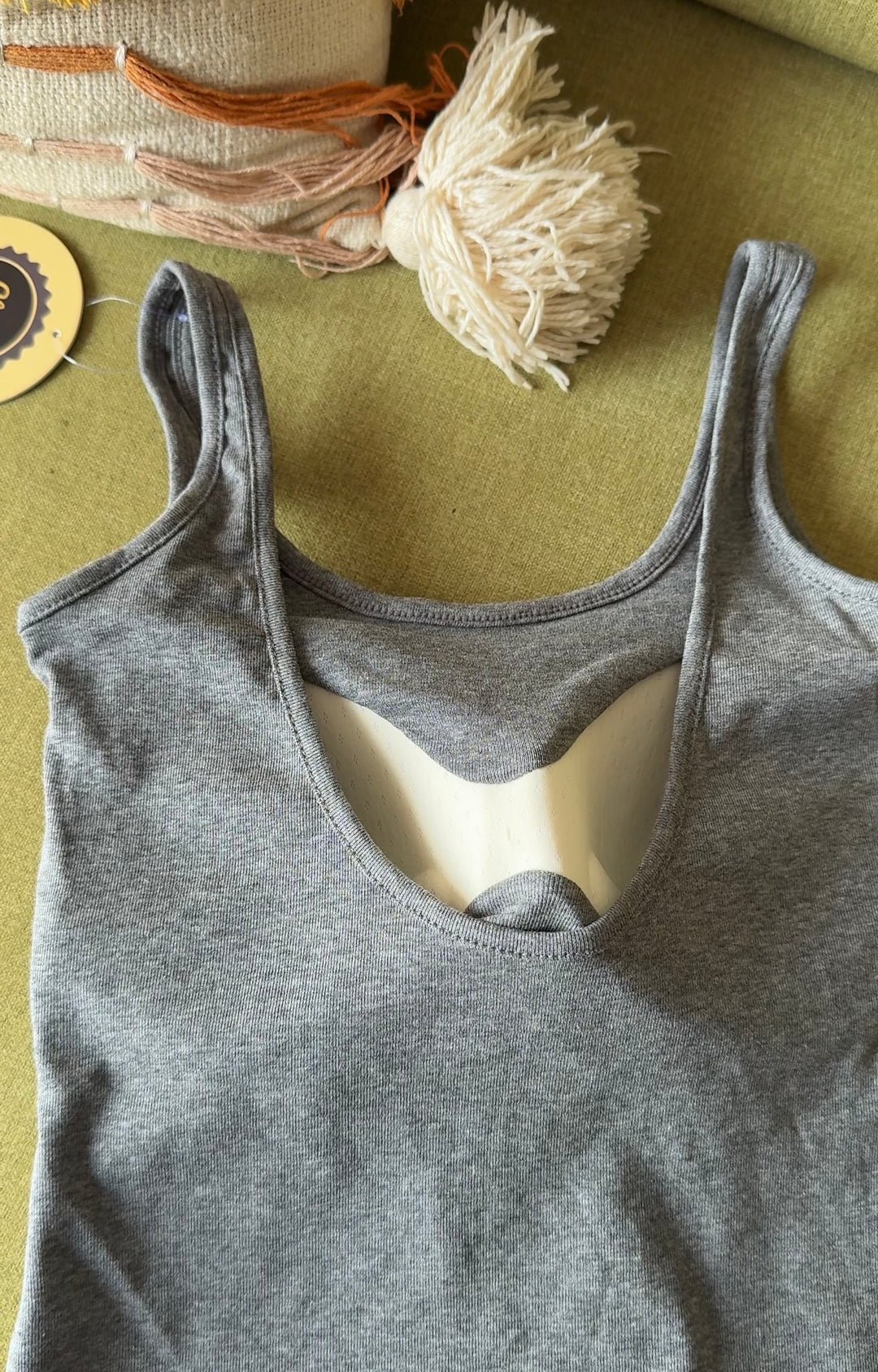 Matcha built in bra tops