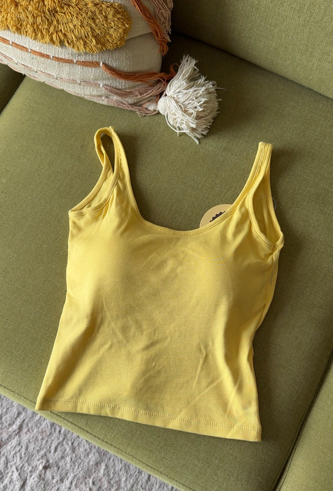 Matcha built in bra tops