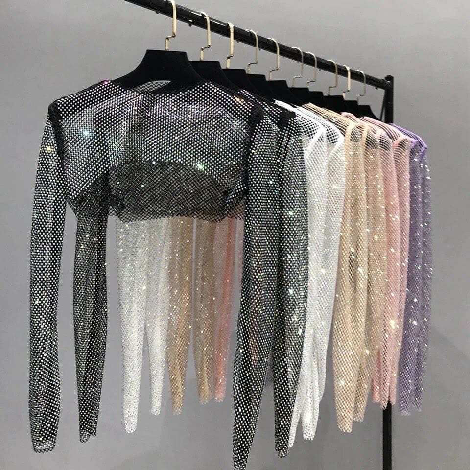 Raina Rhinestone Cape top
