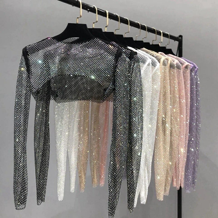 Raina Rhinestone Cape top