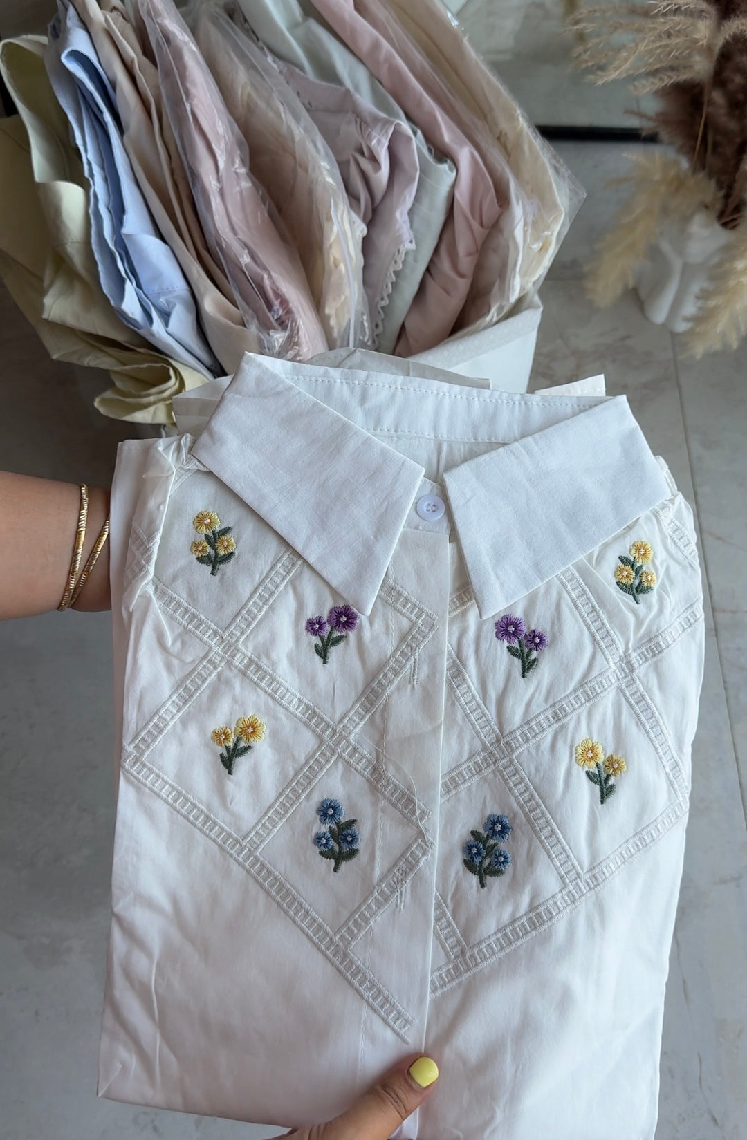 Silly embroidered shirt