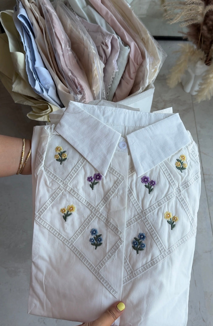 Silly embroidered shirt