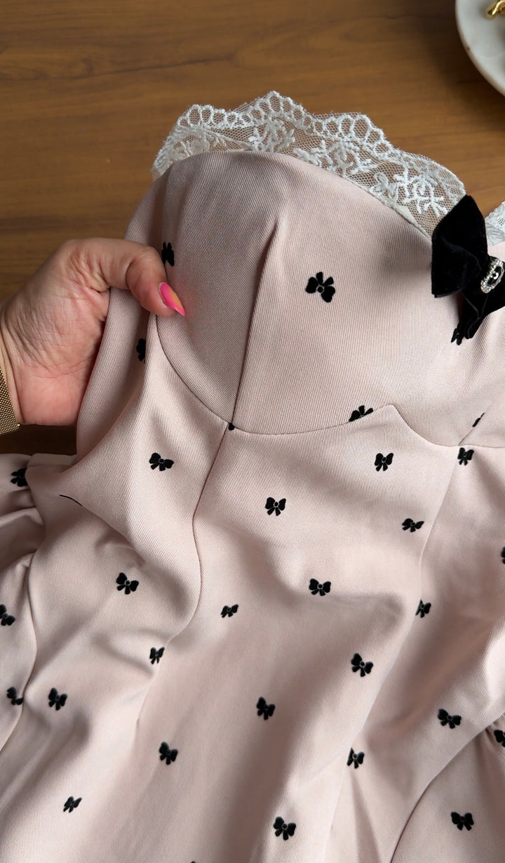 Sarah bow dress