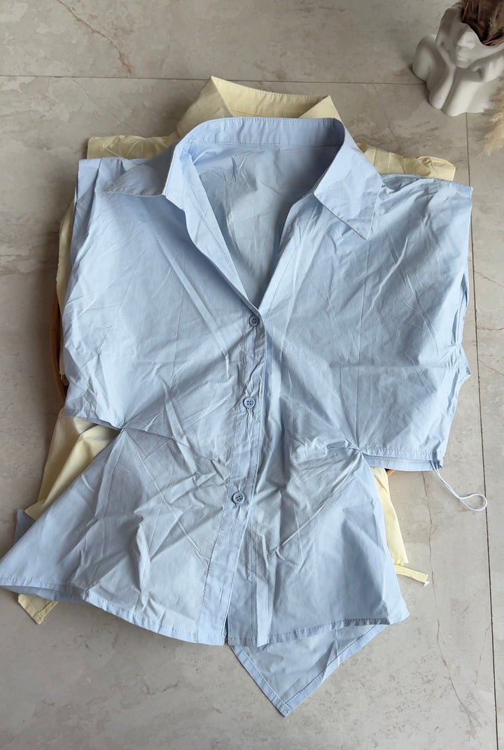 Pepper back tie shirt