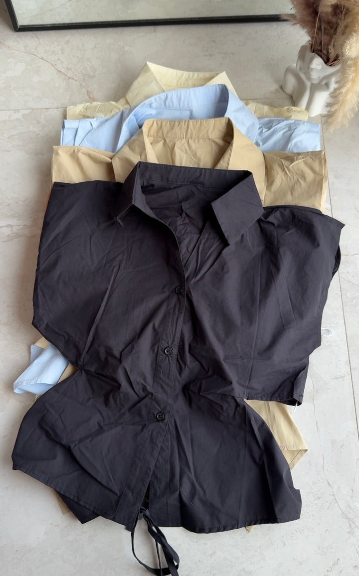 Pepper back tie shirt
