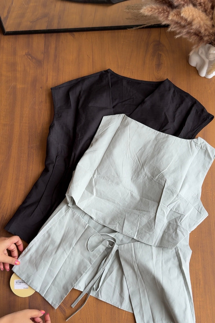 Ben back tie top