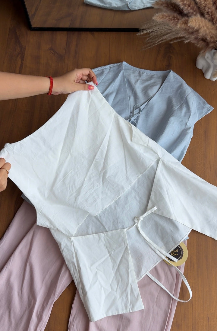 Ben back tie top