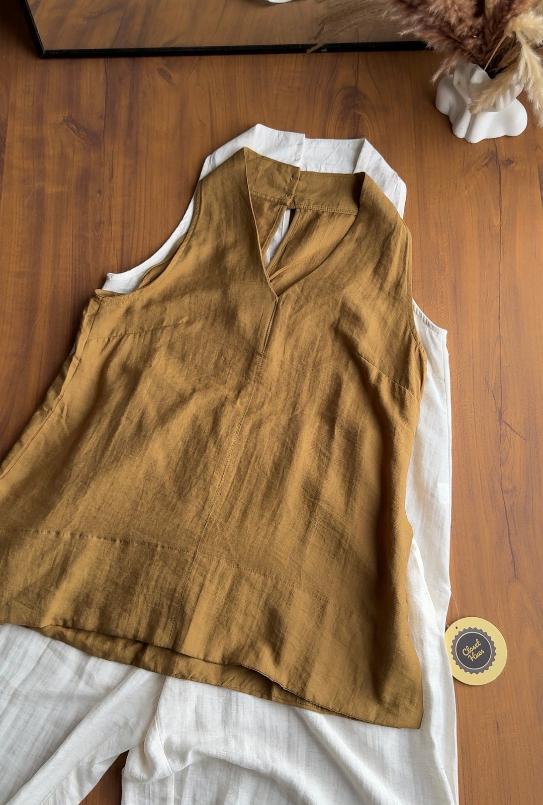 Vanilla halter neck coord set