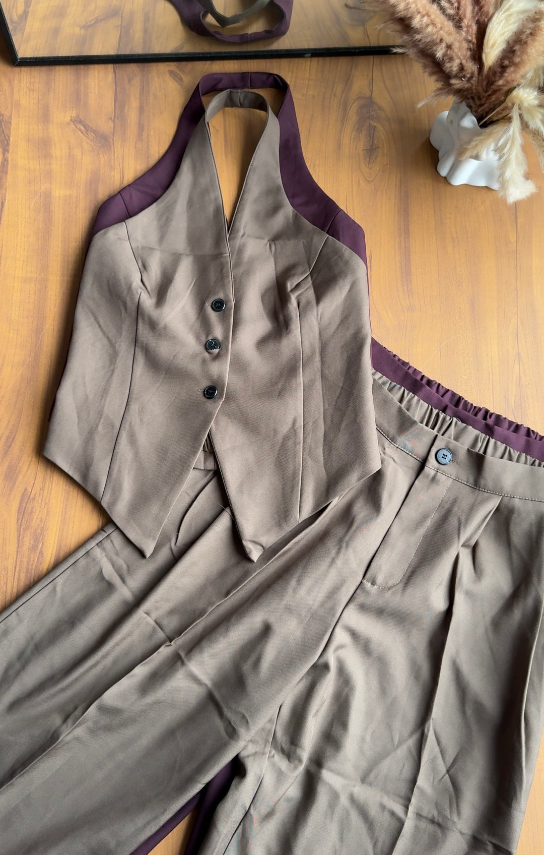 Styles halter neck blazer coord set