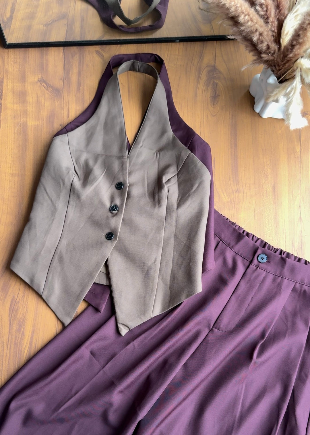 Styles halter neck blazer coord set