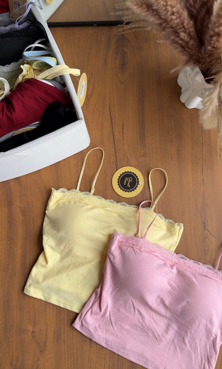 Blueberry built in bra top