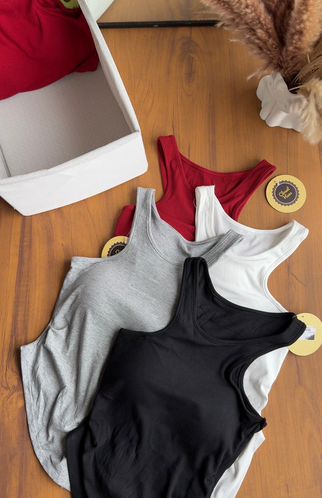 Cranberry built in bra top