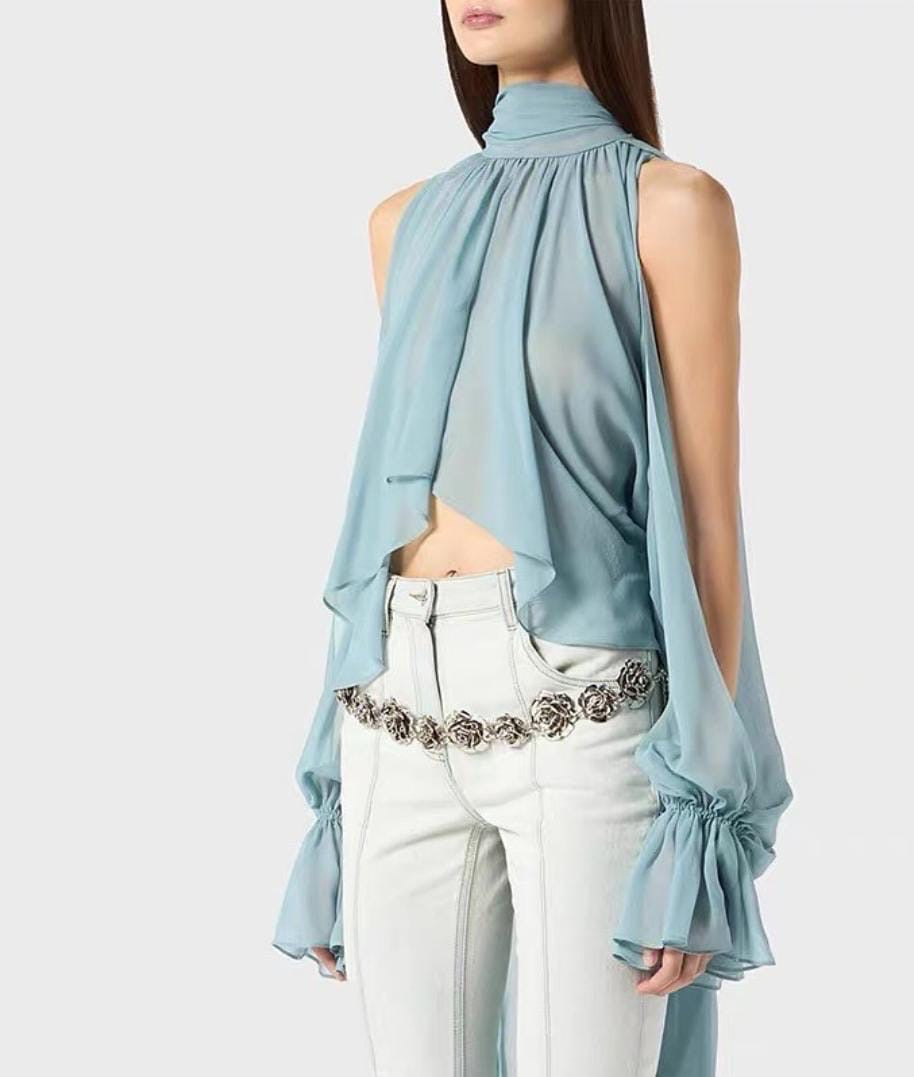 Vanity ruffle top