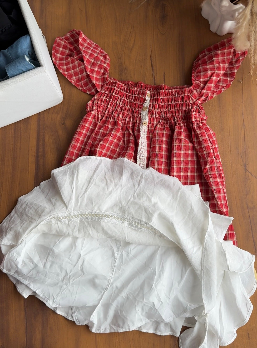 Merci frill high waist skirt