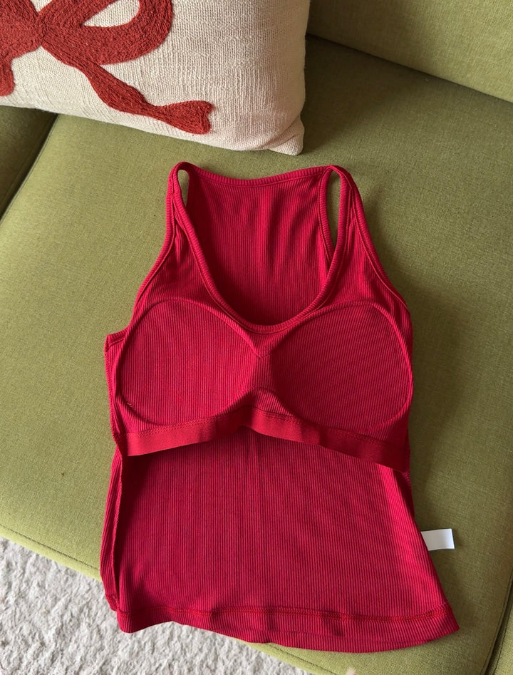 Fate built in bra tank tops