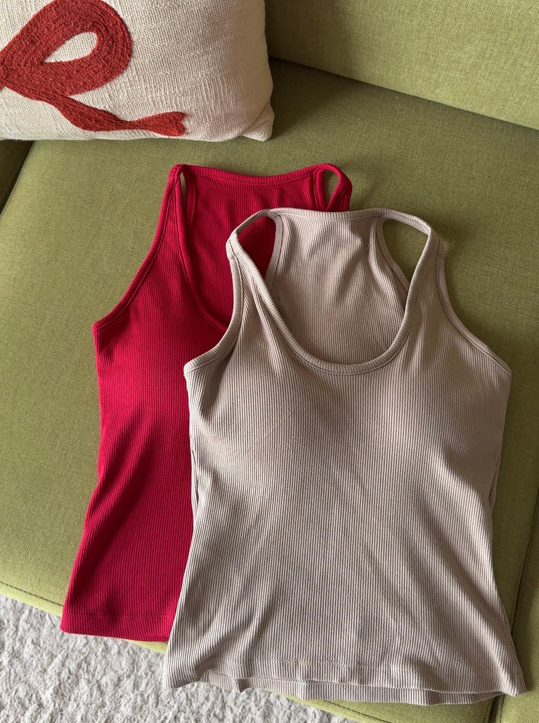 Fate built in bra tank tops