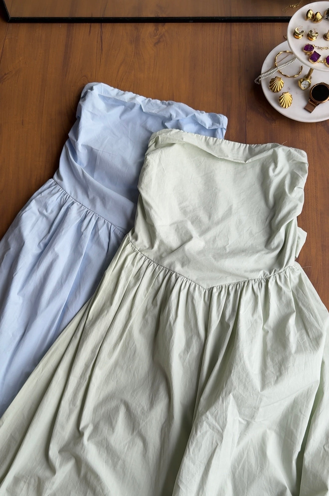 Elderflower tube midi dress