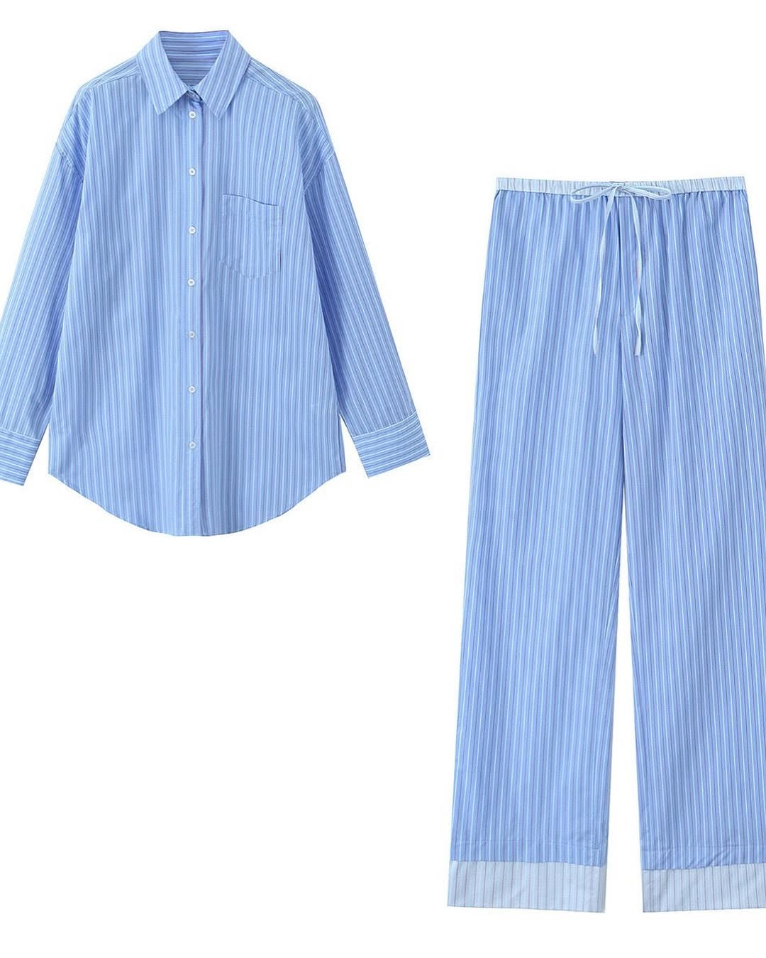 Priscilla striped coord set