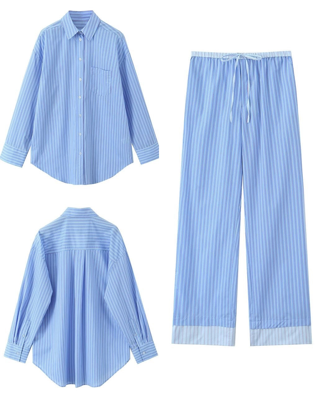 Priscilla striped coord set