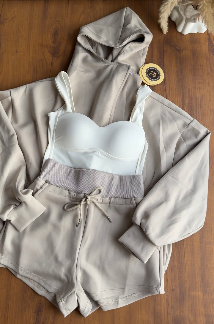 Laphang hoodie with shorts