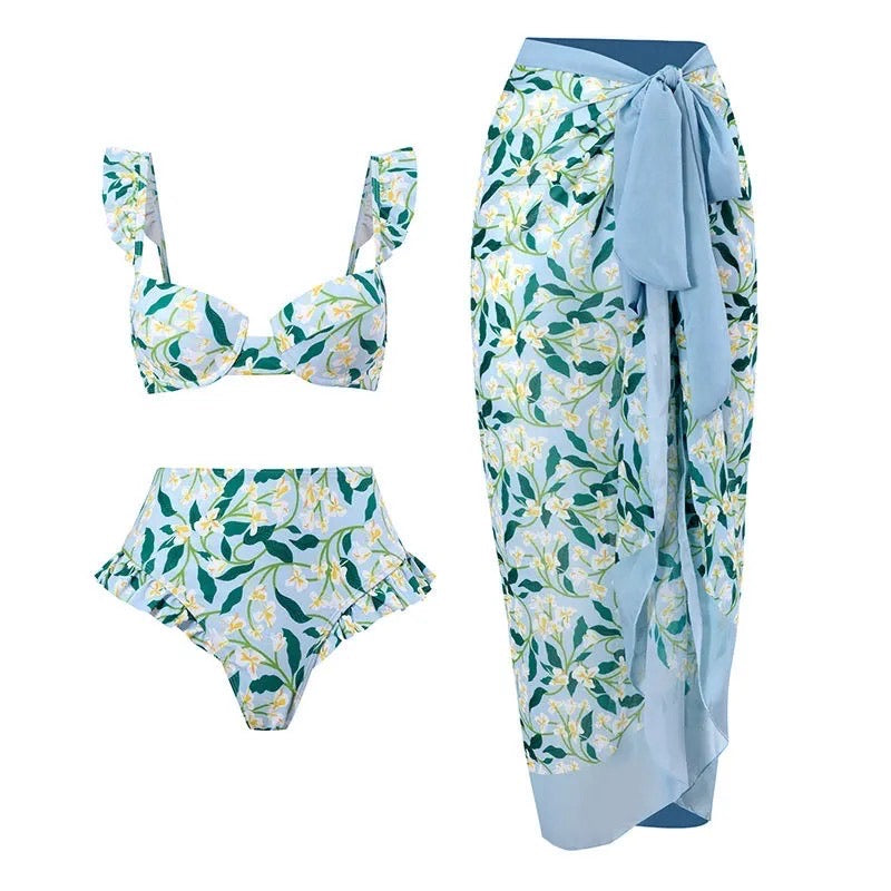Sapphire Crystals Blouson Tankini Separate